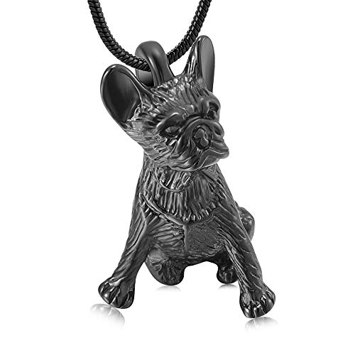 QJZM Urnen-Halskette für Asche, Anhänger, Haustier-Schmuck für Urnenhalter, für Hunde/Katzen, Schwarz, 10 Stück von QJZM