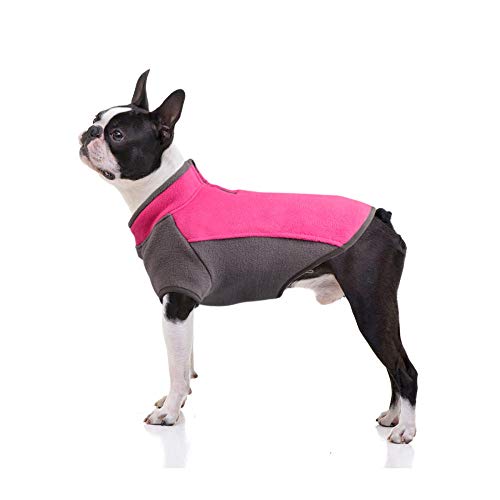 QKEMM Winter Warm Pet Hund Kleidung Hundemantel Jacke Elastizitätsfüße Gefütterte Hundejacke Kostüm Pink XS von QKEMM
