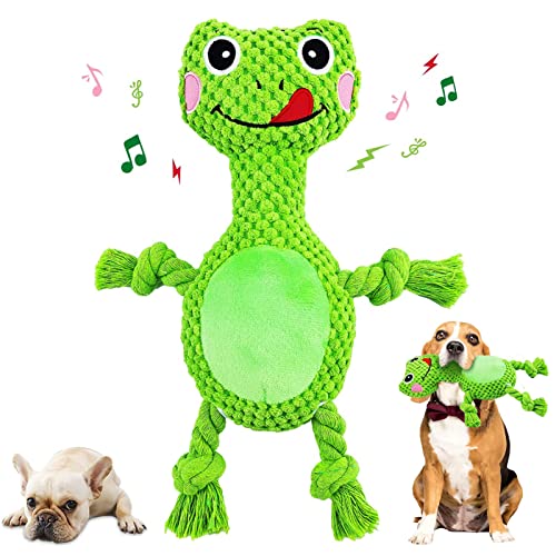 QKFON Hundespielzeug plüsch, Quietschendes interaktives Kauspielzeug unzerstörbar hundespielzeug Pädagogisches Plüsch-Hundespielzeug Für kleine bis mittlere und große Hunde von QKFON
