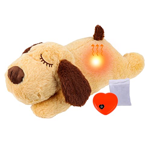 QKTYB Welpenspielzeug mit Herzschlag und Wärmebeutel, Welpen Trennung Angst Hundespielzeug Weicher Plüsch Schlafen Buddy Verhaltenshilfe Spielzeug Welpe Herz Beat Spielzeug für Welpen Hund Haustier QKTYB Welpenspielzeug mit Herzschlag und Wärmebeutel, Welpen Trennung Angst Hundespielzeug Weicher Plüsch Schlafen Buddy Verhaltenshilfe Spielzeug Welpe Herz Beat Spielzeug für Welpen Hund Haustier von QKTYB