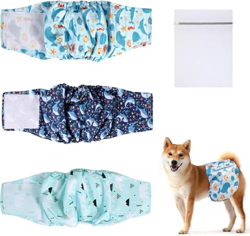 3 Stück Hundewindeln Weiblich,Super saugfähige waschbare Hundewindeln,Periodenhose Hund,Windeln für Hunde,Hundehygiene-Hosen,Welpen-Windeln,Bauchbinden für Hunde für kleine,mittlere und große Hunde,L 3 Stück Hundewindeln Weiblich,Super saugfähige waschbare Hundewindeln,Periodenhose Hund,Windeln für Hunde,Hundehygiene-Hosen,Welpen-Windeln,Bauchbinden für Hunde für kleine,mittlere und große Hunde,L von QKURT