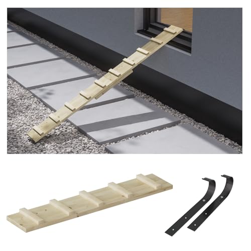 Katzenleiter Katzentreppe Katzenstufe für Balkon Treppe 1,2m mit Metallhaken Katzenleiter Katzentreppe Katzenstufe für Balkon Treppe 1,2m mit Metallhaken von QLS