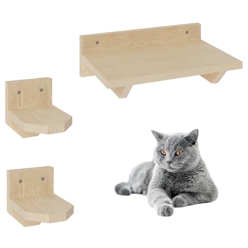 QLS Katzenliege Kletterwand Wandmontage Katzenmöbel Klettern Katzenwand Katzentreppe Katzenstufen Set 2 Stufen + 1 Bett QLS Katzenliege Kletterwand Wandmontage Katzenmöbel Klettern Katzenwand Katzentreppe Katzenstufen Set 2 Stufen + 1 Bett von QLS