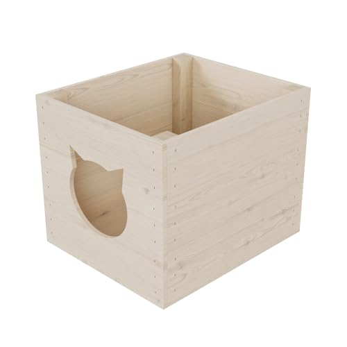 QLS Katzenhaus Box aus Holz passend für Kallax-Regal Katzenhöhle 33 x 38 x 29 cm unbehandelt QLS Katzenhaus Box aus Holz passend für Kallax-Regal Katzenhöhle 33 x 38 x 29 cm unbehandelt von QLS