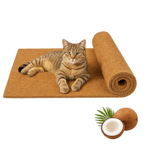 QLS Kokosmatte für Haustiere - 100x50 cm – für Kaninchen, Katze, Hund - atmungsaktiv, zuschneidbar für Transportbox, Terrarium, Käfig QLS Kokosmatte für Haustiere - 100x50 cm – für Kaninchen, Katze, Hund - atmungsaktiv, zuschneidbar für Transportbox, Terrarium, Käfig von QLS