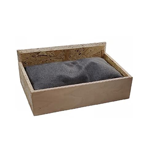 QLS Regal für Kletterwand Kratzbaum Katzenmöbel Box Katzenliege Wandliege Brücke Teile für einen Katzenkratzer Wandmontage (Box mit Kissen 40 x 26 cm #E09483) von QLS