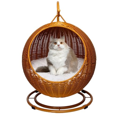 QLXYYFC Haustier-Schaukelstuhl – Erhöhtes Katzenbett, Flauschiges Katzenschaukelbett mit Stilvollem Eisenrahmen, Hängendes Katzenbett, Hängematte, Katzenschaukel für Katzen Im Innen- und Außenbereich QLXYYFC Haustier-Schaukelstuhl – Erhöhtes Katzenbett, Flauschiges Katzenschaukelbett mit Stilvollem Eisenrahmen, Hängendes Katzenbett, Hängematte, Katzenschaukel für Katzen Im Innen- und Außenbereich von QLXYYFC
