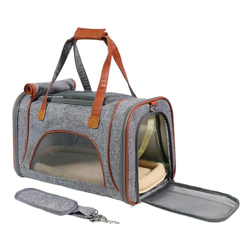 QLYFWLKQ Porte-Chat approuvé par Les compagnies aériennes, Porte-Chat Pliable et respirant à côtés souples Pour Chats, Petits chiens, Porte-Chat de Voyage, Porte-chiot Portable von QLYFWLKQ