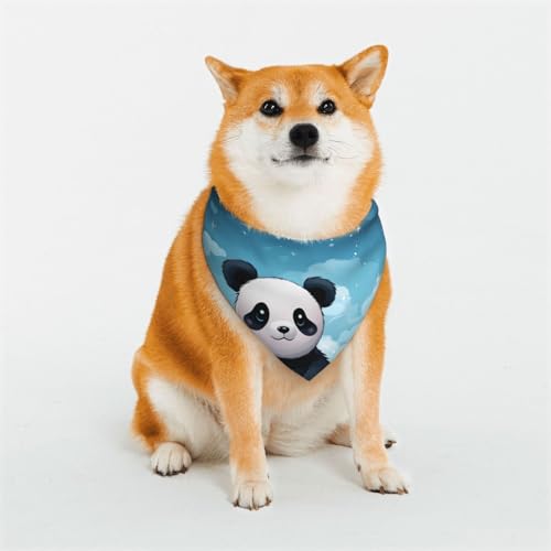Hunde-Halstuch, Panda, verstellbar, Haustierhalstücher für Hunde, Weihnachten, Haustier-Schal, Dreieck-Lätzchen, Halstuch, weich, atmungsaktiv, Welpen-Bandana für kleine, mittelgroße und große Katzen Hunde-Halstuch, Panda, verstellbar, Haustierhalstücher für Hunde, Weihnachten, Haustier-Schal, Dreieck-Lätzchen, Halstuch, weich, atmungsaktiv, Welpen-Bandana für kleine, mittelgroße und große Katzen von QMNEHJ
