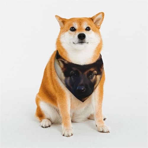 Hundehalstuch, Motiv: Deutscher Schäferhund, verstellbar, Haustierhalstücher für Hunde, Weihnachten, Haustier-Schal, Dreieck-Lätzchen, Halstuch, weich, atmungsaktiv, Welpen-Bandana für kleine, Hundehalstuch, Motiv: Deutscher Schäferhund, verstellbar, Haustierhalstücher für Hunde, Weihnachten, Haustier-Schal, Dreieck-Lätzchen, Halstuch, weich, atmungsaktiv, Welpen-Bandana für kleine, von QMNEHJ