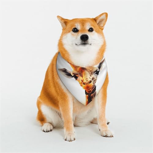 Hundehalstuch, niedliches Giraffen-Design, verstellbar, Haustierhalstücher für Hunde, Weihnachten, Haustier-Schal, Dreieck-Lätzchen, Halstuch, weich, atmungsaktiv, Welpen-Bandana für kleine, Hundehalstuch, niedliches Giraffen-Design, verstellbar, Haustierhalstücher für Hunde, Weihnachten, Haustier-Schal, Dreieck-Lätzchen, Halstuch, weich, atmungsaktiv, Welpen-Bandana für kleine, von QMNEHJ