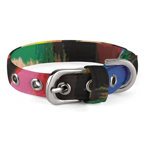 Hundehalsbänder, Wachsmalstifte, verstellbares Haustierhalsband für kleine, mittelgroße Katzen und Hunde Hundehalsbänder, Wachsmalstifte, verstellbares Haustierhalsband für kleine, mittelgroße Katzen und Hunde von QMNLKH