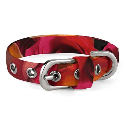Hundehalsbänder Viele Rosen Verstellbares Haustierhalsband für kleine, mittelgroße Katzen Hunde Hundehalsbänder Viele Rosen Verstellbares Haustierhalsband für kleine, mittelgroße Katzen Hunde von QMNLKH