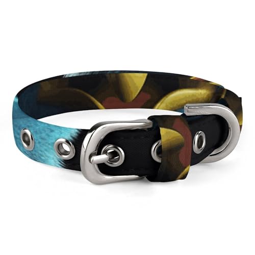 Hundehalsband, Blau, Cartoon-Vogel, verstellbar, für kleine, mittelgroße Katzen und Hunde Hundehalsband, Blau, Cartoon-Vogel, verstellbar, für kleine, mittelgroße Katzen und Hunde von QMNLKH