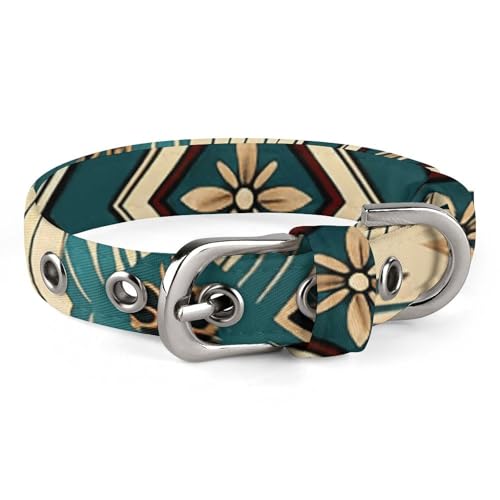 Hundehalsband, Bohemian-Muster, verstellbar, für kleine, mittelgroße Katzen und Hunde Hundehalsband, Bohemian-Muster, verstellbar, für kleine, mittelgroße Katzen und Hunde von QMNLKH