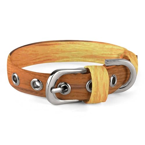 Hundehalsband, Delfin und Sonnenuntergang, verstellbar, für kleine, mittelgroße Katzen und Hunde Hundehalsband, Delfin und Sonnenuntergang, verstellbar, für kleine, mittelgroße Katzen und Hunde von QMNLKH