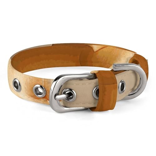 Hundehalsband, Fantasie, gelbe Rose, verstellbar, für kleine, mittelgroße Katzen und Hunde Hundehalsband, Fantasie, gelbe Rose, verstellbar, für kleine, mittelgroße Katzen und Hunde von QMNLKH