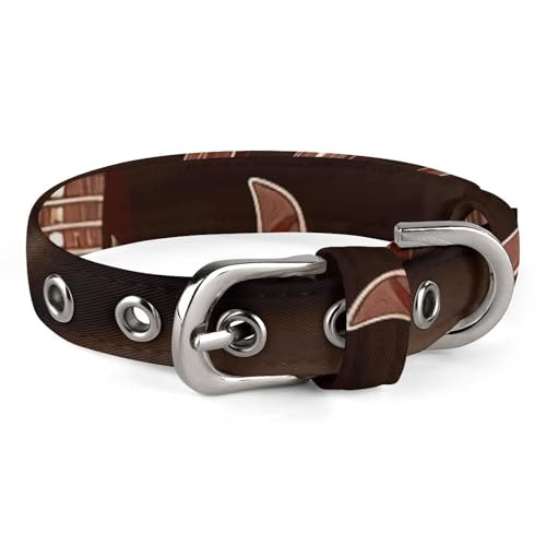Hundehalsband, Gitarre in der Sonne, verstellbar, für kleine, mittelgroße Katzen und Hunde Hundehalsband, Gitarre in der Sonne, verstellbar, für kleine, mittelgroße Katzen und Hunde von QMNLKH