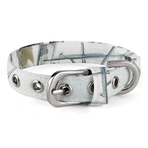 Hundehalsband, Palmen, Fischerboot, verstellbar, für kleine, mittelgroße Katzen und Hunde Hundehalsband, Palmen, Fischerboot, verstellbar, für kleine, mittelgroße Katzen und Hunde von QMNLKH