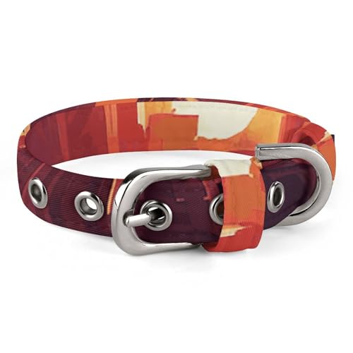 Hundehalsband, Stadtbild bei Sonnenuntergang, verstellbar, für kleine, mittelgroße Katzen und Hunde Hundehalsband, Stadtbild bei Sonnenuntergang, verstellbar, für kleine, mittelgroße Katzen und Hunde von QMNLKH