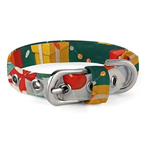 Hundehalsband, Weihnachtsdekoration, verstellbares Haustierhalsband für kleine, mittelgroße Katzen und Hunde Hundehalsband, Weihnachtsdekoration, verstellbares Haustierhalsband für kleine, mittelgroße Katzen und Hunde von QMNLKH