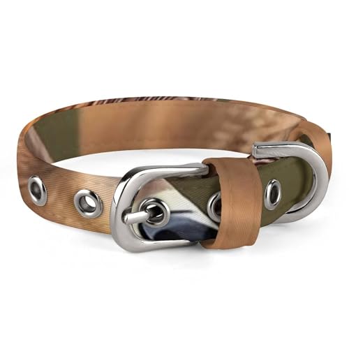 Hundehalsband, Wildtiere, Jagd, Hirsch, Bär, Elch, verstellbares Haustierhalsband für kleine, mittelgroße Katzen und Hunde Hundehalsband, Wildtiere, Jagd, Hirsch, Bär, Elch, verstellbares Haustierhalsband für kleine, mittelgroße Katzen und Hunde von QMNLKH