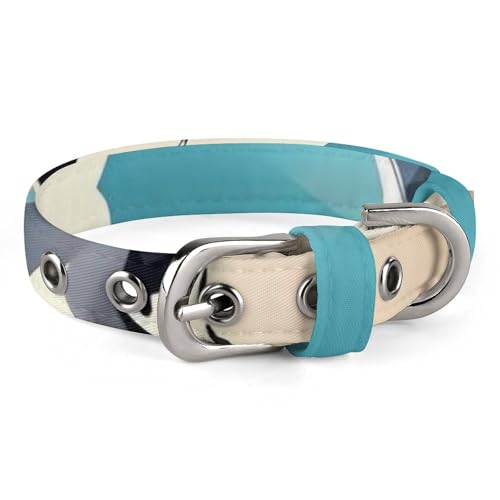 Hundehalsband, abstrakte Weltkarte, verstellbares Haustierhalsband für kleine, mittelgroße Katzen und Hunde Hundehalsband, abstrakte Weltkarte, verstellbares Haustierhalsband für kleine, mittelgroße Katzen und Hunde von QMNLKH