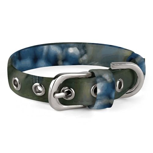 Hundehalsband, blaue Knospen, verstellbar, für kleine, mittelgroße Katzen und Hunde Hundehalsband, blaue Knospen, verstellbar, für kleine, mittelgroße Katzen und Hunde von QMNLKH