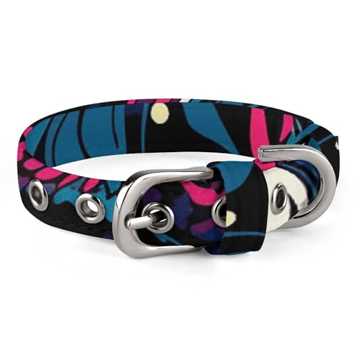 Hundehalsband, blaue Ornamente, verstellbar, für kleine, mittelgroße Katzen und Hunde Hundehalsband, blaue Ornamente, verstellbar, für kleine, mittelgroße Katzen und Hunde von QMNLKH