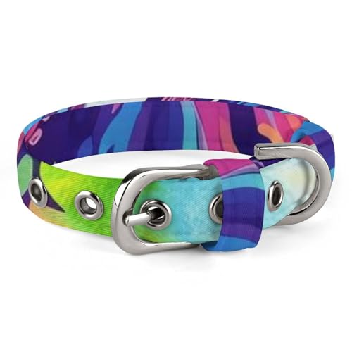 Hundehalsband, bunt, Oktopus, verstellbar, für kleine, mittelgroße Katzen und Hunde Hundehalsband, bunt, Oktopus, verstellbar, für kleine, mittelgroße Katzen und Hunde von QMNLKH