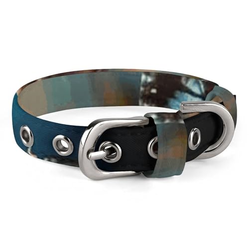 Hundehalsband, eine Gruppe von fliegenden Schmetterlingen, verstellbares Haustierhalsband für kleine, mittelgroße Katzen und Hunde Hundehalsband, eine Gruppe von fliegenden Schmetterlingen, verstellbares Haustierhalsband für kleine, mittelgroße Katzen und Hunde von QMNLKH