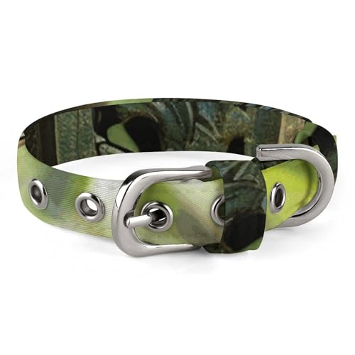Hundehalsband, handgefertigt, Metall, verstellbar, für kleine, mittelgroße Katzen und Hunde Hundehalsband, handgefertigt, Metall, verstellbar, für kleine, mittelgroße Katzen und Hunde von QMNLKH