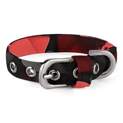 Hundehalsband, herzförmig, Papierschnitt, verstellbar, für kleine, mittelgroße Katzen und Hunde Hundehalsband, herzförmig, Papierschnitt, verstellbar, für kleine, mittelgroße Katzen und Hunde von QMNLKH