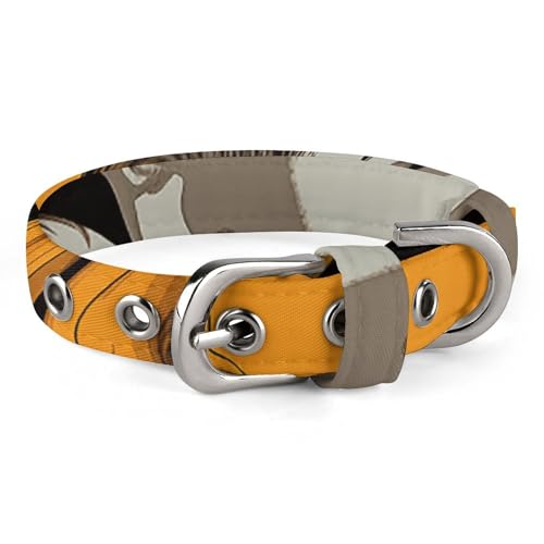 Hundehalsband, verstellbar, für kleine, mittelgroße Katzen und Hunde Hundehalsband, verstellbar, für kleine, mittelgroße Katzen und Hunde von QMNLKH