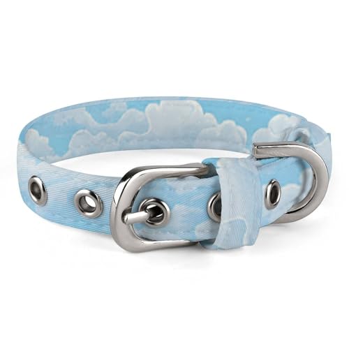 Hundehalsband, verstellbar, für kleine, mittelgroße Katzen und Hunde Hundehalsband, verstellbar, für kleine, mittelgroße Katzen und Hunde von QMNLKH