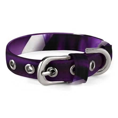 Hundehalsband, violett, Batik, Blume, verstellbar, für kleine, mittelgroße Katzen und Hunde Hundehalsband, violett, Batik, Blume, verstellbar, für kleine, mittelgroße Katzen und Hunde von QMNLKH