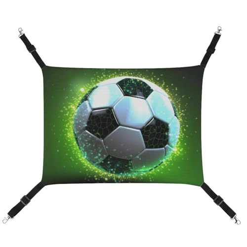 QMNVBDS Coole Fußball-Hängematte für Katzen, Frettchen, Meerschweinchen, Ratten, Hängematte, Katzenbett, Chinchilla-Hängematte, Hamster, Katzenhängematte für Käfig, Katzenbedarf, Haustierhängematte QMNVBDS Coole Fußball-Hängematte für Katzen, Frettchen, Meerschweinchen, Ratten, Hängematte, Katzenbett, Chinchilla-Hängematte, Hamster, Katzenhängematte für Käfig, Katzenbedarf, Haustierhängematte von QMNVBDS