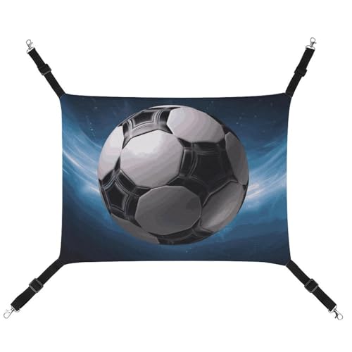 QMNVBDS Fußball-/Katzenhängematte für Frettchen, Meerschweinchen, Ratten, Hängematte, Katzenbett, Chinchilla-Hängematte, Hamster, Katzenhängematte für Käfig, Katzenbedarf, Haustierhängematte von QMNVBDS