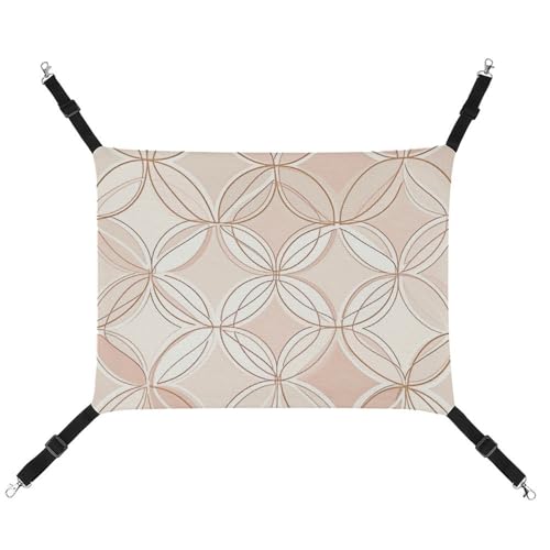 QMNVBDS Golden Circle Pattern Cat Hammock Frettchen Hammock Guinea Pig Hammock Rat Hammock Hanging Cat Bed Chinchilla Hammock Hamster Hammock Cat Hammock for Cage Cat Supplies Pet Hammock von QMNVBDS
