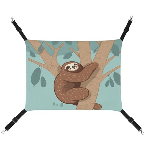 QMNVBDS Hug Tree Faultier-Katzen-Hängematte Frettchen-Hängematte Meerschweinchen-Hängematte Rattenhängematte Hängematte, Katzenbett, Chinchilla-Hängematte, Hamsterhängematte, Katzenhängematte für von QMNVBDS