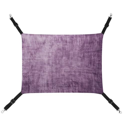 QMNVBDS Katzenhängematte aus Leinen, Vintage-Stil, violett, Frettchen, Meerschweinchen, Ratten-Hängematte, Katzenbett, Chinchilla-Hängematte, Hamster-Hängematte, Katzenhängematte für Käfig, QMNVBDS Katzenhängematte aus Leinen, Vintage-Stil, violett, Frettchen, Meerschweinchen, Ratten-Hängematte, Katzenbett, Chinchilla-Hängematte, Hamster-Hängematte, Katzenhängematte für Käfig, von QMNVBDS