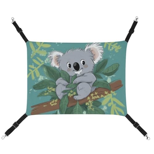QMNVBDS Koala Vine Cartoon-Katzen-Hängematte Frettchen-Hängematte Meerschweinchen-Hängematte Ratten-Hängematte Hängematte, Katzenbett, Chinchilla-Hängematte, Hamster-Hängematte, Katzenhängematte für von QMNVBDS