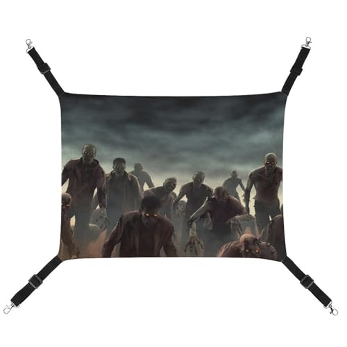QMNVBDS Many Zombie Cat Hammock Frettchen Hammock Guinea Pig Hammock Rat Hammock Hanging Cat Bed Chinchilla Hammock Hamster Hammock Cat Hammock for Cage Cat Supplies Pet Hammock von QMNVBDS