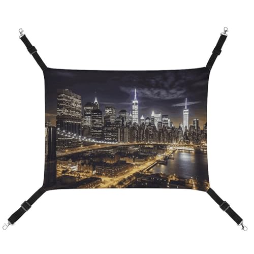 QMNVBDS New York Night Katzenhängematte Frettchen Hängematte Meerschweinchen Hängematte Ratte Hängematte Hängende Katzenbett Chinchilla Hängematte Hamster Hängematte Katzenhängematte für Käfig QMNVBDS New York Night Katzenhängematte Frettchen Hängematte Meerschweinchen Hängematte Ratte Hängematte Hängende Katzenbett Chinchilla Hängematte Hamster Hängematte Katzenhängematte für Käfig von QMNVBDS