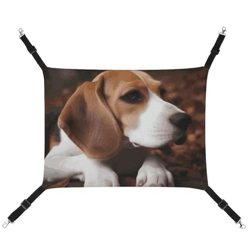 QMNVBDS Niedliche Beagle-Katzen-Hängematte, Frettchen-Hängematte, Meerschweinchen-Hängematte, Ratten-Hängematte, Katzenbett, Chinchilla-Hängematte, Hamster-Hängematte, Katzenhängematte für Käfig, von QMNVBDS
