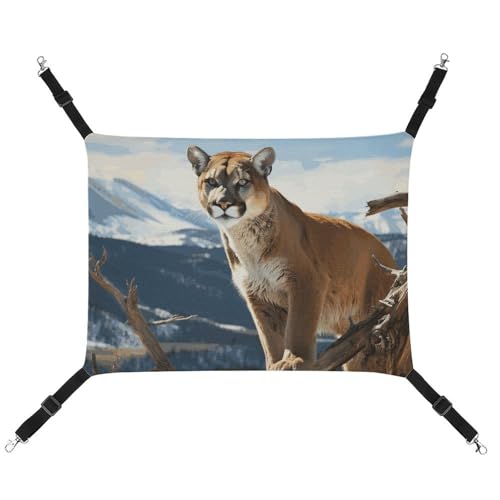 QMNVBDS Panther Mountain Lion Katzenhängematte Frettchen Hängematte Meerschweinchen Hängematte Ratte Hängematte Hängende Katzenbett Chinchilla Hängematte Hamster Hängematte Katzenhängematte für Käfig von QMNVBDS