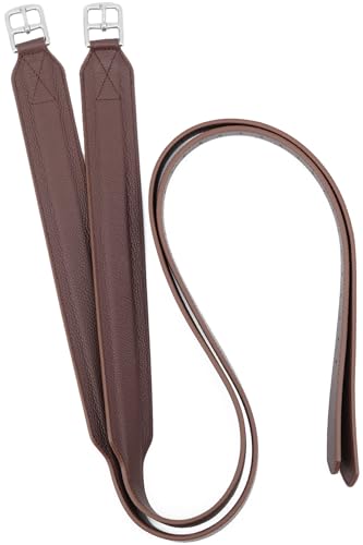 QMYBROW Stabilitäts-Steigbügelriemen mit starkem Nylonkern für Reitsport, breite englische Steigbügelriemen (54 inches / 135cm) von QMYBROW