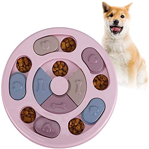 Dog Food Turntable Bloat Stop Dog Food Bowl Pet and Toy Dog Food Pet Slow Feeder Anti Spill Dog Bowl von QMZ