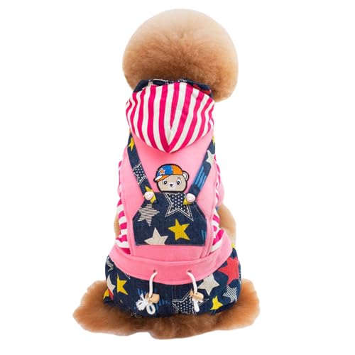 QOODOAL Süßer rosa Hunde-Wintermantel, lässige Haustierkleidung, Hunde-Kapuzenpullover, Größe L QOODOAL Süßer rosa Hunde-Wintermantel, lässige Haustierkleidung, Hunde-Kapuzenpullover, Größe L von QOODOAL