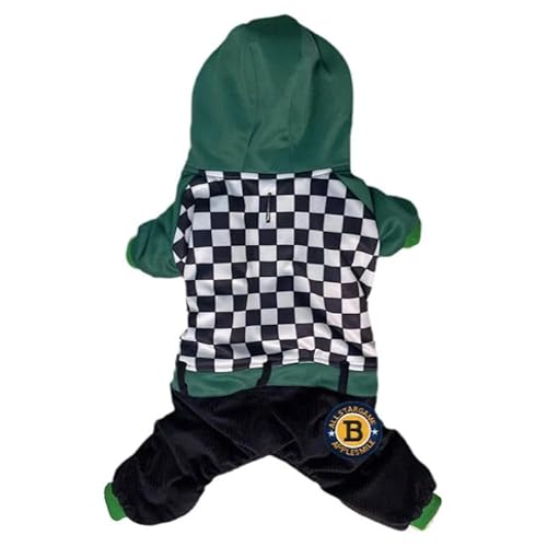 Winterkleidung für Haustiere, Schachbrettmuster, Größe XL, Schwarz und Weiß Winterkleidung für Haustiere, Schachbrettmuster, Größe XL, Schwarz und Weiß von QOODOAL